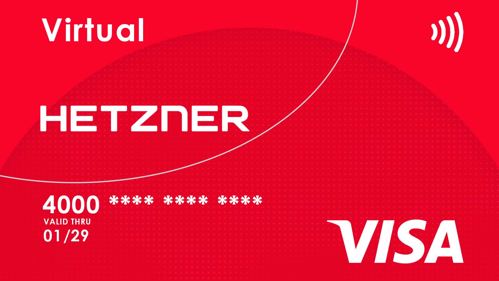 ویزا کارت مخصوص Hetzner